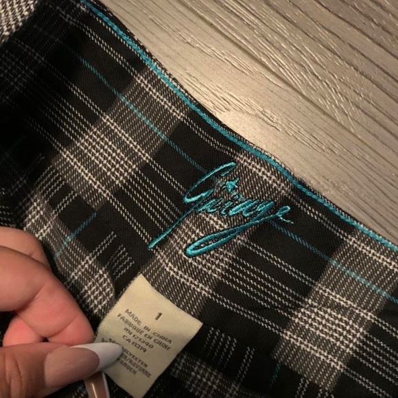 🌥garage plaid mini skirt - Picture 2 of 3